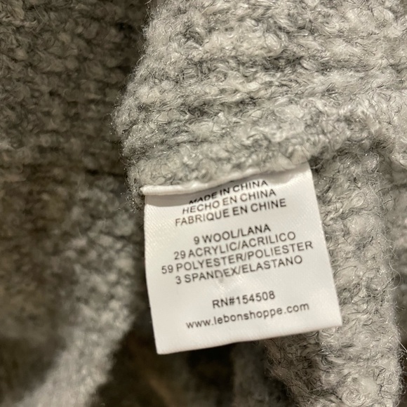 Le Bon Shoppe Elise Sweater in Heather Grey - Picture 6 of 6
